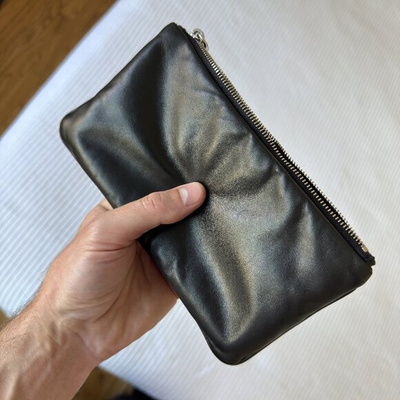 Prada Black Leather Clutch Bag - Picture 9 of 10